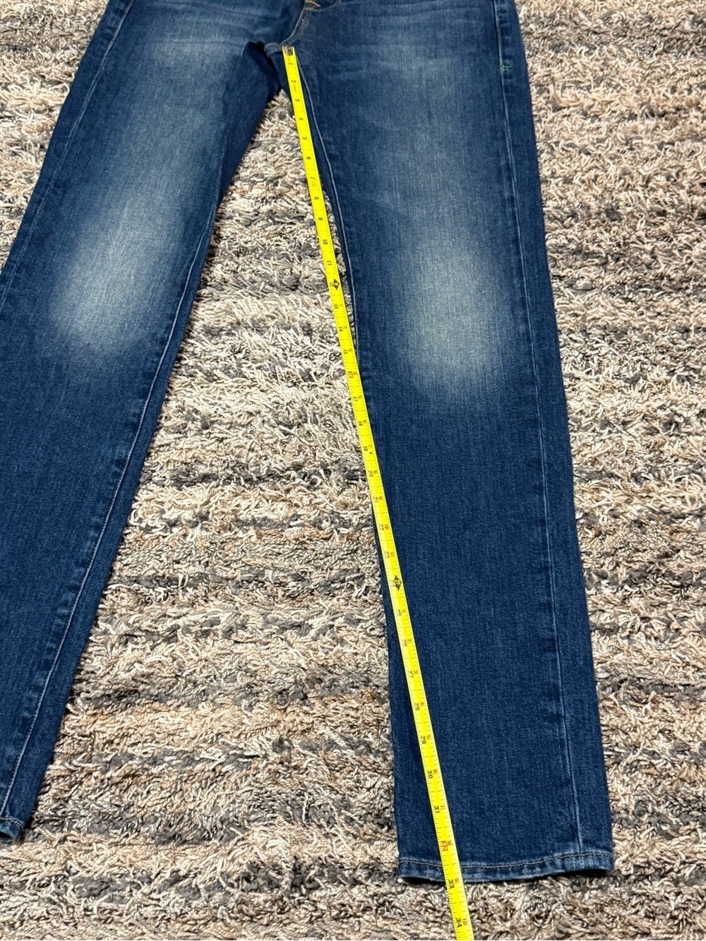 FRAME L- Homme Slim Classic Blue Straight-Leg Jeans - - Picture 6 of 12